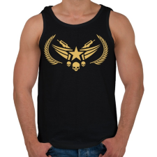 PRINTFASHION Counter Strike: Global Offensive Nova Rank - Férfi atléta - Fekete atléta, trikó