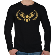 PRINTFASHION Counter Strike: Global Offensive Nova Rank - Férfi hosszú ujjú póló - Fekete férfi póló