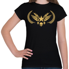 PRINTFASHION Counter Strike: Global Offensive Nova Rank - Női póló - Fekete női póló