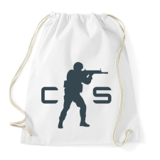 PRINTFASHION Counter Strike Logo - Sportzsák, Tornazsák - Fehér tornazsák