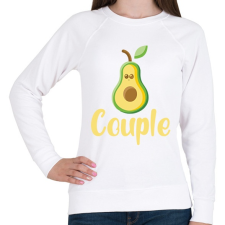 PRINTFASHION Couple - Női pulóver - Fehér női pulóver, kardigán