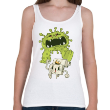 PRINTFASHION Covid szörny - Női atléta - Fehér női trikó