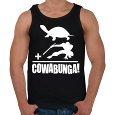 PRINTFASHION Cowabunga 1 - Férfi atléta - Fekete