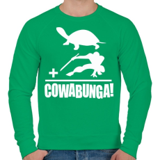 PRINTFASHION Cowabunga 1 - Férfi pulóver - Zöld