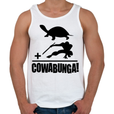 PRINTFASHION Cowabunga 2 - Férfi atléta - Fehér atléta, trikó