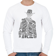PRINTFASHION Cowboy - Férfi pulóver - Fehér