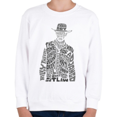 PRINTFASHION Cowboy - Gyerek pulóver - Fehér