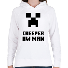 PRINTFASHION creeper aw man - Női kapucnis pulóver - Fehér női pulóver, kardigán