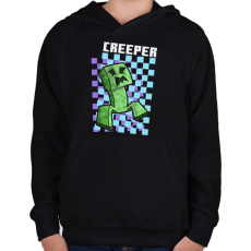 PRINTFASHION Creeper - Gyerek kapucnis pulóver - Fekete