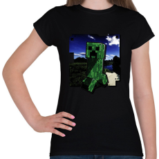 PRINTFASHION Creeper (képregény stílus) - Női póló - Fekete