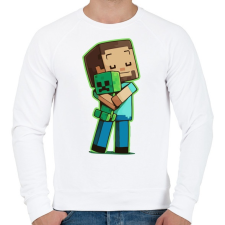 PRINTFASHION Creeper Needs Love - Férfi pulóver - Fehér férfi pulóver, kardigán