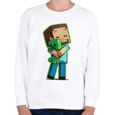 PRINTFASHION Creeper Needs Love - Gyerek pulóver - Fehér