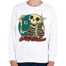 PRINTFASHION Creepy Christmas - Gyerek pulóver - Fehér