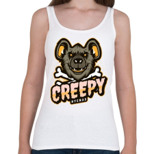 PRINTFASHION Creepy Hyenas - Női atléta - Fehér női trikó