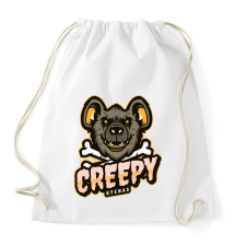 PRINTFASHION Creepy Hyenas - Sportzsák, Tornazsák - Fehér tornazsák