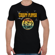 PRINTFASHION Creepy player - Férfi póló - Fekete