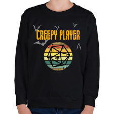 PRINTFASHION Creepy player - Gyerek pulóver - Fekete gyerek pulóver, kardigán