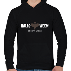PRINTFASHION CREEPY WEAR - Férfi kapucnis pulóver - Fekete