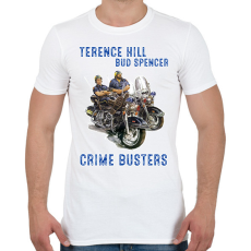 PRINTFASHION crime busters - Férfi póló - Fehér