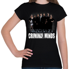 PRINTFASHION CRIMINAL MINDS - Női póló - Fekete női póló