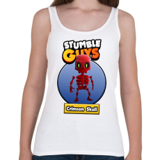 PRINTFASHION Crimson Skull - Női atléta - Fehér