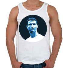 PRINTFASHION Cristiano Ronaldo - Férfi atléta - Fehér atléta, trikó