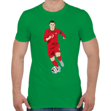PRINTFASHION Cristiano Ronaldo - Férfi póló - Zöld