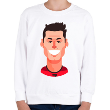 PRINTFASHION Cristiano Ronaldo - Gyerek pulóver - Fehér gyerek pulóver, kardigán