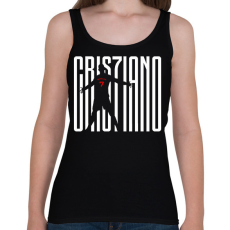 PRINTFASHION Cristiano Ronaldo - Női atléta - Fekete