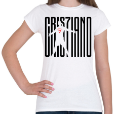 PRINTFASHION Cristiano Ronaldo - Női póló - Fehér női póló