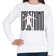 PRINTFASHION Cristiano Ronaldo - Női pulóver - Fehér női pulóver, kardigán