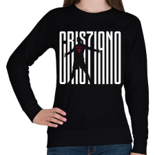 PRINTFASHION Cristiano Ronaldo - Női pulóver - Fekete női pulóver, kardigán