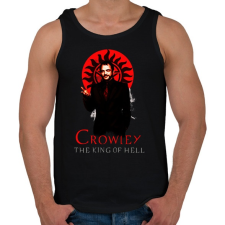 PRINTFASHION CROWLEY-KING OF HELL - Férfi atléta - Fekete atléta, trikó