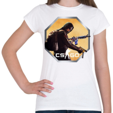 PRINTFASHION CS:GO - Ikon Logó - Női póló - Fehér női póló