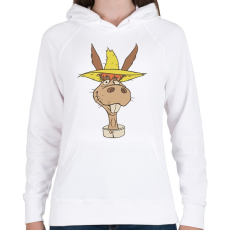 PRINTFASHION Csacsi - Női kapucnis pulóver - Fehér