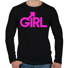 PRINTFASHION Csajszi - Férfi hosszú ujjú póló - Fekete férfi póló