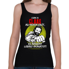 PRINTFASHION Csak a claas ad nekem erőt - Női atléta - Fekete