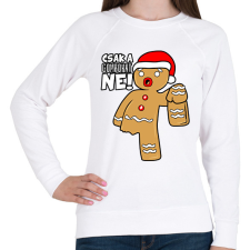 PRINTFASHION Csak a gombokat ne - Női pulóver - Fehér női pulóver, kardigán