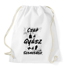 PRINTFASHION Csak a gyász meg a szenvedés - Sportzsák, Tornazsák - Fehér tornazsák