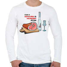 PRINTFASHION Csak a kóstolóért.. - Férfi hosszú ujjú póló - Fehér férfi póló