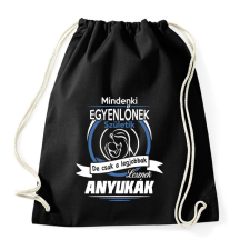 PRINTFASHION Csak a legjobbak lesznek anyukák - Sportzsák, Tornazsák - Fekete tornazsák