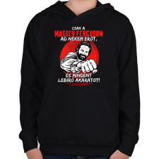 PRINTFASHION Csak a massey ferguson ad nekem erőt - Gyerek kapucnis pulóver - Fekete gyerek pulóver, kardigán