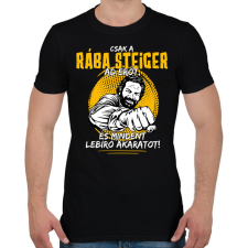 PRINTFASHION Csak a rába steiger ad erőt - Férfi póló - Fekete férfi póló