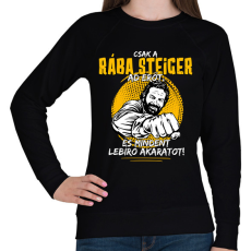 PRINTFASHION Csak a rába steiger ad erőt - Női pulóver - Fekete