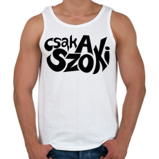 PRINTFASHION csak a szoki - Férfi atléta - Fehér
