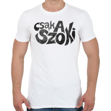 PRINTFASHION CSAK A SZOKI  - Férfi póló - Fehér férfi póló