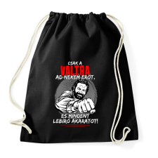 PRINTFASHION Csak a valtra ad nekem erőt - Sportzsák, Tornazsák - Fekete tornazsák