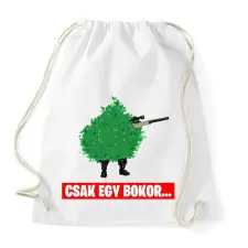 PRINTFASHION Csak egy bokor... - Sportzsák, Tornazsák - Fehér tornazsák