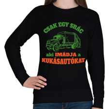 PRINTFASHION Csak egy srác - Női pulóver - Fekete női pulóver, kardigán
