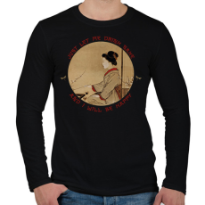 PRINTFASHION Csak hagyj szakét inni - Férfi hosszú ujjú póló - Fekete